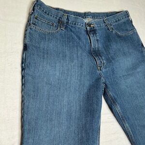 Carhartt Mens Relaxed Fit Straight Leg Jeans Blue Denim Size 42x30